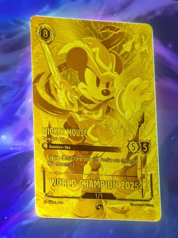 World Champion 2025 Gold Mickey Card